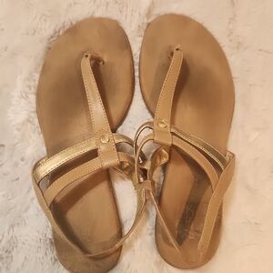 Elegant Gold Women's Sandals